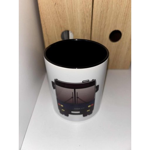 BPO-569 bögre - Front nézet - Fekete