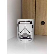 BPO-569 bögre - Front nézet /2D - Grafikus/- Zöld