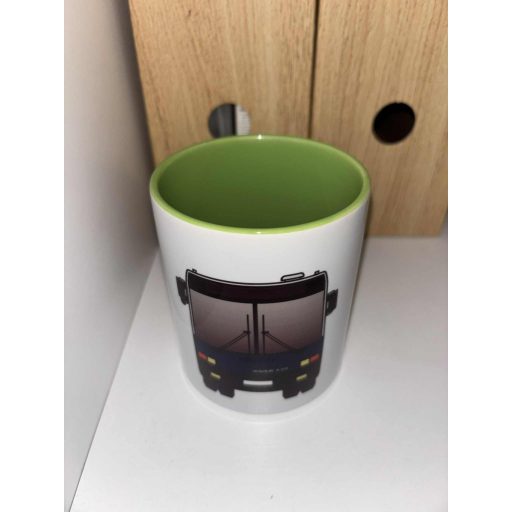 BPO-569 bögre - Front nézet - Zöld