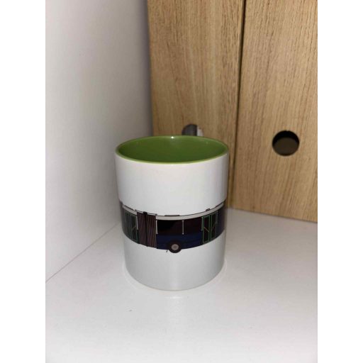 BPO-569 bögre - Oldal nézet - Zöld