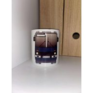 Ikarus 280 bögre - Front nézet - Fekete