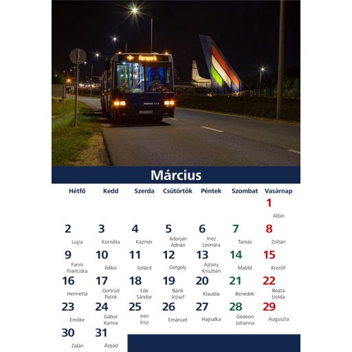 Fali Naptár - 2026 - A3