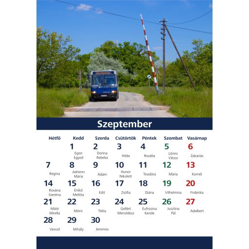 Fali Naptár - 2026 - A3