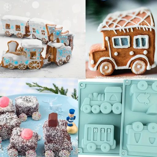 Vonatos szilikon forma